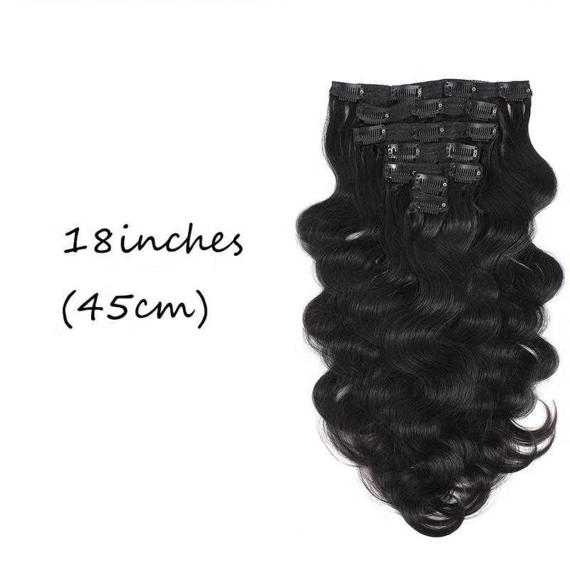 Body Wave Human Hair Clip In Extensions Brazilian Virgin Hair 120g
