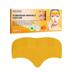 10 Pcs Forehead Patches with Hydrolyzed Collagen for Smooth Skin