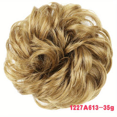 Messy Bun Hair Piece Synthetic Wavy Curly Chignon Ponytail Hair Extensions