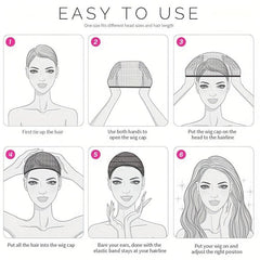 12pcs Nude Stretchy Nylon Wig Caps for Women