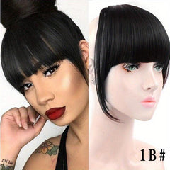 Synthetic Bangs Hair Clip In Extensions Natural Fringe Bangs Clip In Front