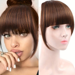 Synthetic Bangs Hair Clip In Extensions Natural Fringe Bangs Clip In Front