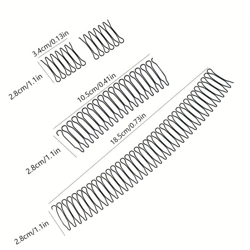 Wavy Comb Clips & Bobby Pins for Women & Girls Hair, Styling Tool for Mini Bangs