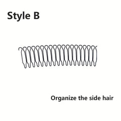 Wavy Comb Clips & Bobby Pins for Women & Girls Hair, Styling Tool for Mini Bangs