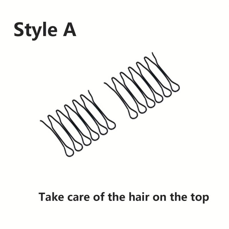 Wavy Comb Clips & Bobby Pins for Women & Girls Hair, Styling Tool for Mini Bangs
