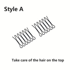 Wavy Comb Clips & Bobby Pins for Women & Girls Hair, Styling Tool for Mini Bangs