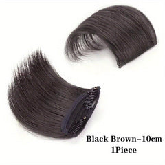 Short Straight Hair Pieces Synthetic Clip In Hair Extensions Natural Daily Use