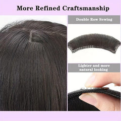 Short Straight Hair Pieces Synthetic Clip In Hair Extensions Natural Daily Use