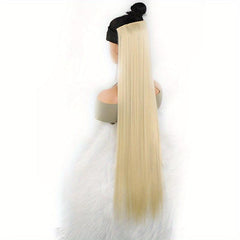 Extra Long Straight Hair Extensions Blonde Brown High Temperature Fiber