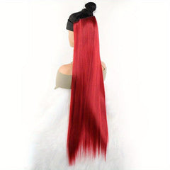 Extra Long Straight Hair Extensions Blonde Brown High Temperature Fiber