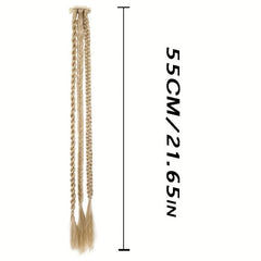Small Box Braids Hair Pieces Synthetic Clip In Hair Extensions