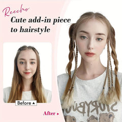 Small Box Braids Hair Pieces Synthetic Clip In Hair Extensions