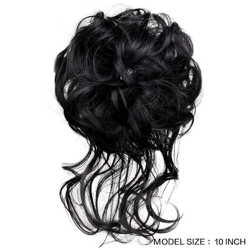 Synthetic Wavy Bun Extensions Messy Bun Hairpiece
