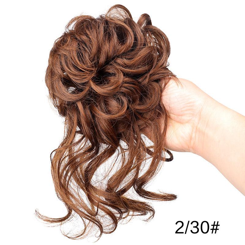 Synthetic Wavy Bun Extensions Messy Bun Hairpiece