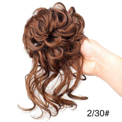 Synthetic Wavy Bun Extensions Messy Bun Hairpiece