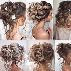 Synthetic Wavy Bun Extensions Messy Bun Hairpiece