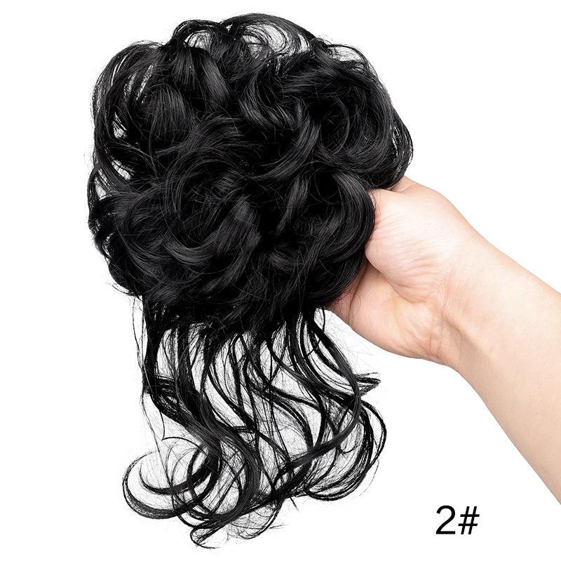 Synthetic Wavy Bun Extensions Messy Bun Hairpiece