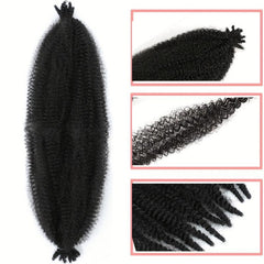 Pre Stretched Afro Twist Crochet Hair Extensions
