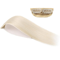 Synthetic Invisible Seamless Hair Pads Clip In One Piece Hair Extension