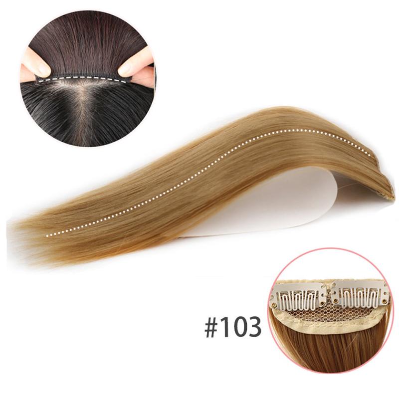 Synthetic Invisible Seamless Hair Pads Clip In One Piece Hair Extension