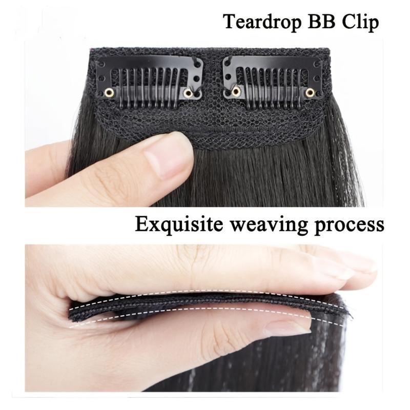 Synthetic Invisible Seamless Hair Pads Clip In One Piece Hair Extension
