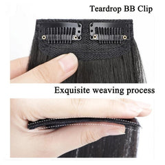 Synthetic Invisible Seamless Hair Pads Clip In One Piece Hair Extension