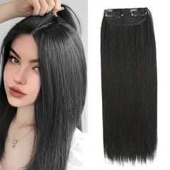 Synthetic Hair Pads Extensions Invisible Seamless Clip In Hair
