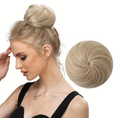 Donut Hair Bun with Drawstring High-Temp Fiber Chignon Hair Accessory
