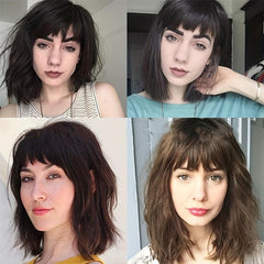 Synthetic Clip In Hair Extensions Natural Look