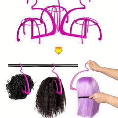 Portable Folding Wig Stand for Wigs and Hats