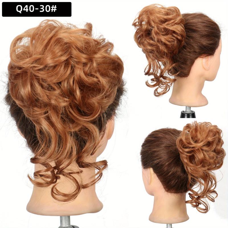 Messy Hair Bun Curly Wavy Large Hair Bun Scrunchies Extensions