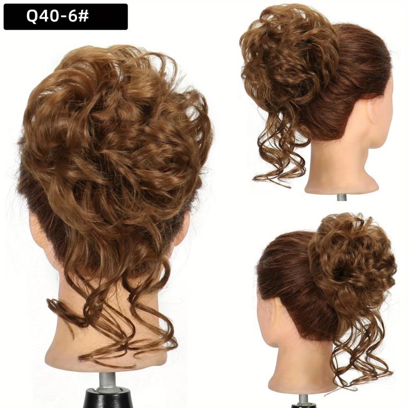 Messy Hair Bun Curly Wavy Large Hair Bun Scrunchies Extensions
