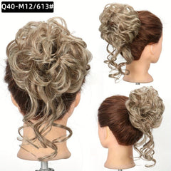 Messy Hair Bun Curly Wavy Large Hair Bun Scrunchies Extensions
