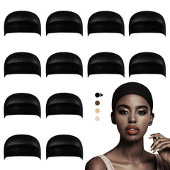2pcs Nude Wig Cap for Lace Front Wigs Stretchy Stocking Cap