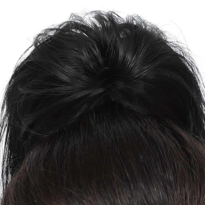 Messy Short Straight Ponytail Extensions Clip In Hair Extensions