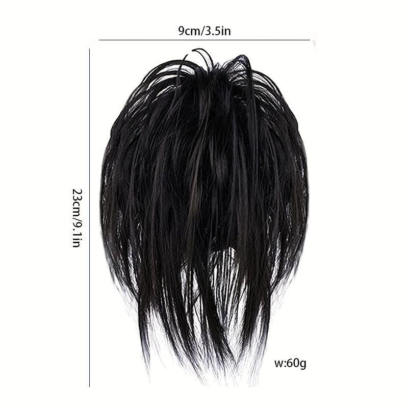 Messy Short Straight Ponytail Extensions Clip In Hair Extensions
