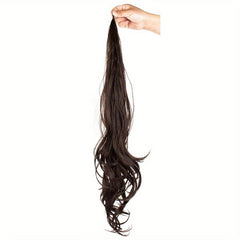 28 Cm Wrap Around Ponytail Hair Extensions Long Wavy Curly Synthetic Hairpieces