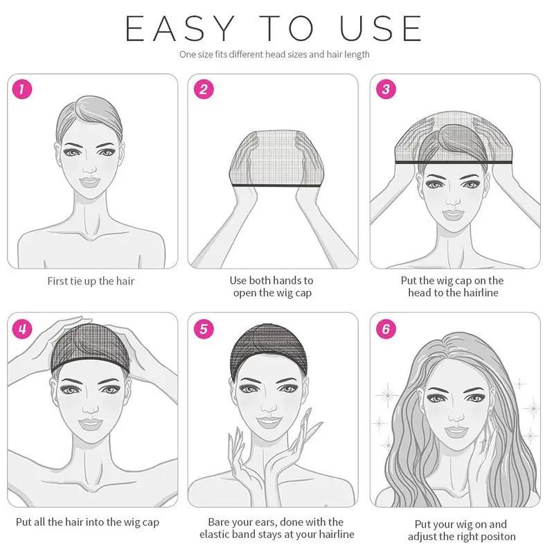 10-Piece Stretch Mesh Wig Cap Hair Net for Weave Hairnets & Wigs