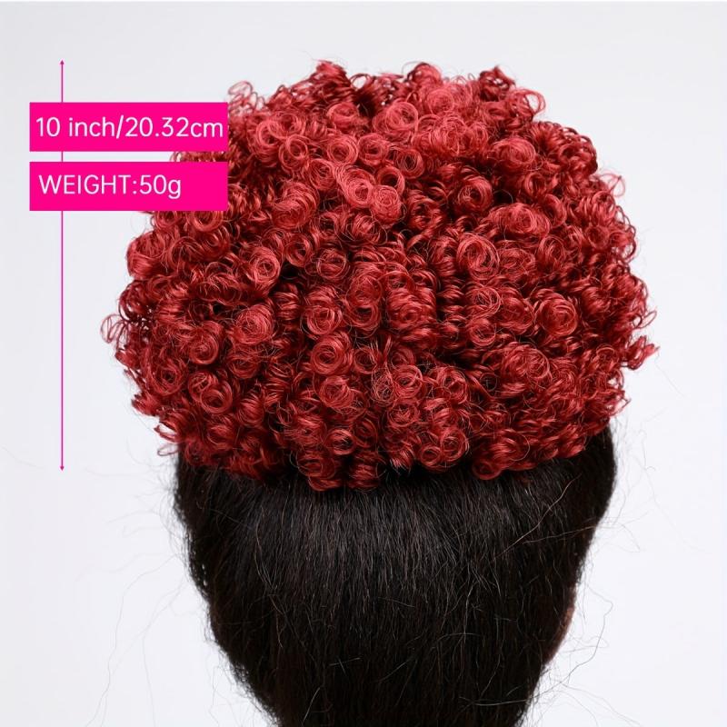 Short Afro Puff Drawstring Ponytail Extension for Women