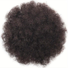 Short Afro Curly Ponytail Extensions Synthetic Clip In Hair Extensions