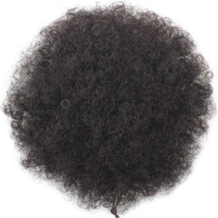 Short Afro Curly Ponytail Extensions Synthetic Clip In Hair Extensions