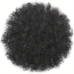 Short Afro Curly Ponytail Extensions Synthetic Clip In Hair Extensions