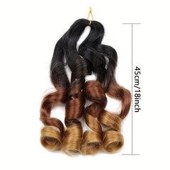 18inch French Crochet Hair Curly Braid Ponytail Loose Large Curly Ponytail