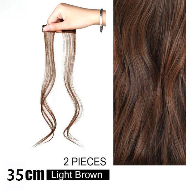 2pcs Long Straight Hair Extensions for Women Girls