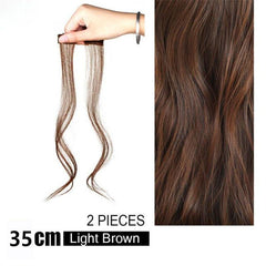 2pcs Long Straight Hair Extensions for Women Girls