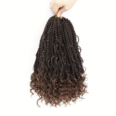 25.4 cm Boho Box Braids 7 Packs Goddess Box Braids Crochet Hair