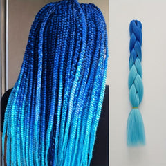 Ombre Jumbo Braiding Hair Extensions for Women 55-88 cm