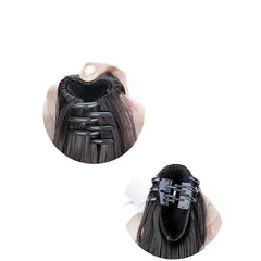 Short Curly Wavy Ponytail Extensions Synthetic Clip In Hair Extensions