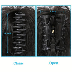 Messy Bun Claw Clip Hair Piece Extensions Updo Wavy Curly Women Chignon Buns