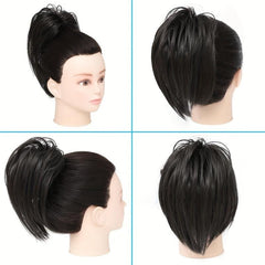 Messy Bun Claw Clip Hair Piece Extensions Updo Wavy Curly Women Chignon Buns